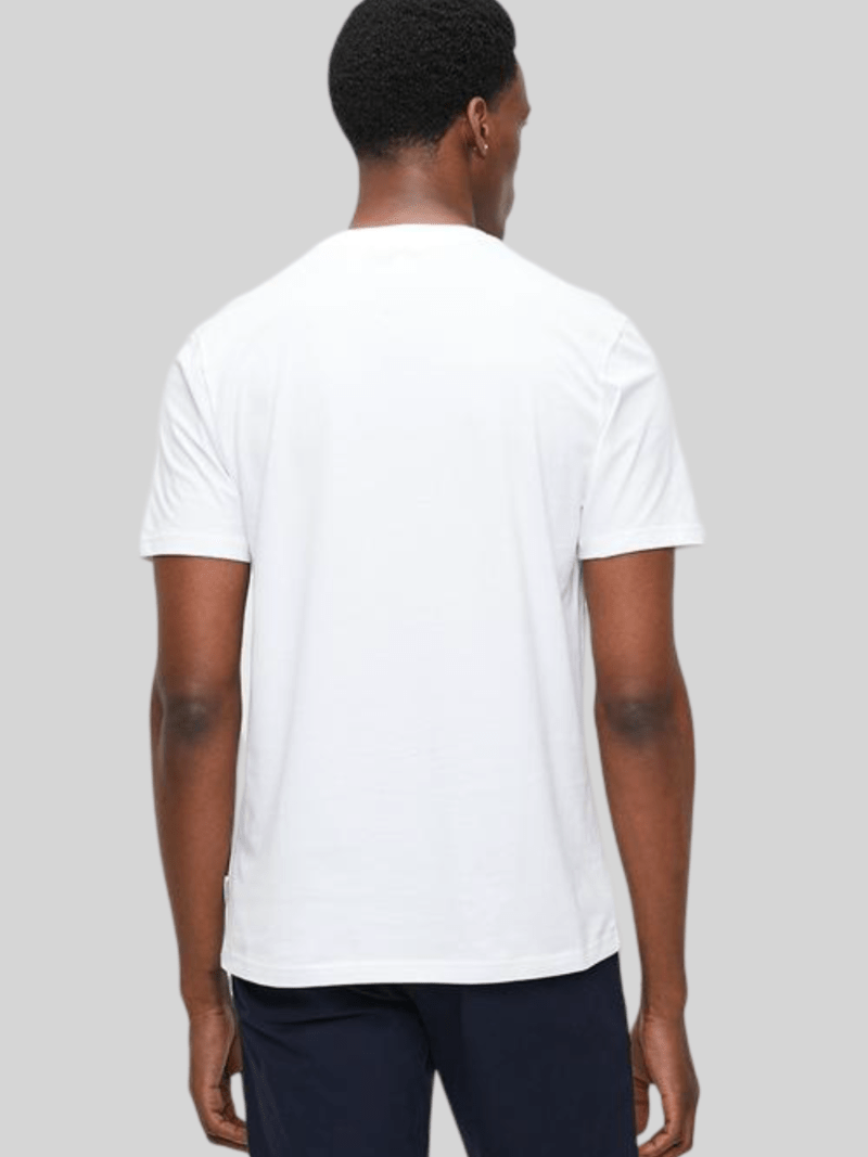BEN SHERMAN LINEAR GUITAR TEE - WHITE - Switch On Africa