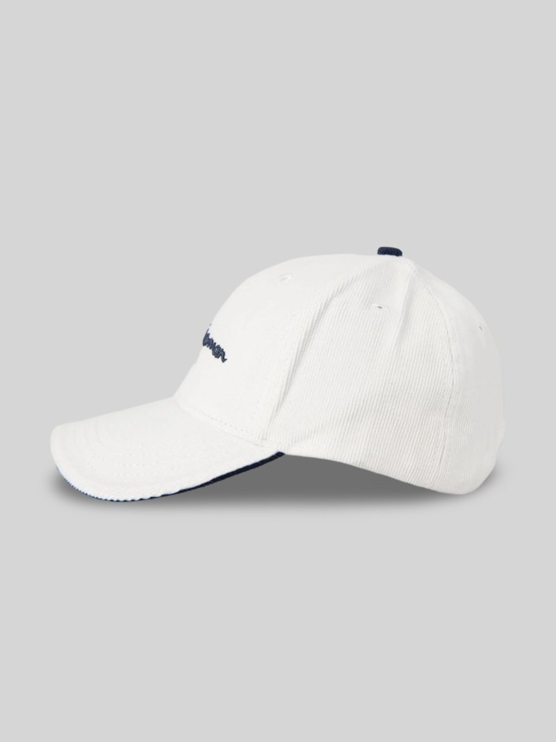 BEN SHERMAN SCRIPT CORDUROY CAP - OFF WHITE - Switch On Africa