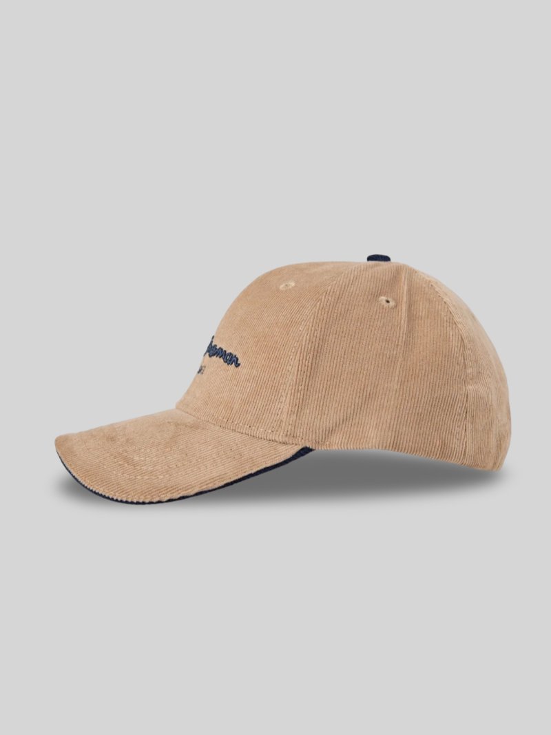 BEN SHERMAN SCRIPT CORDUROY CAP - SAND - Switch On Africa