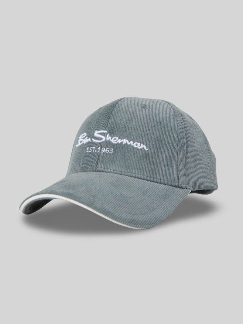 BEN SHERMAN SCRIPT CORDUROY CAP - VINTAGE BLUE - Switch On Africa