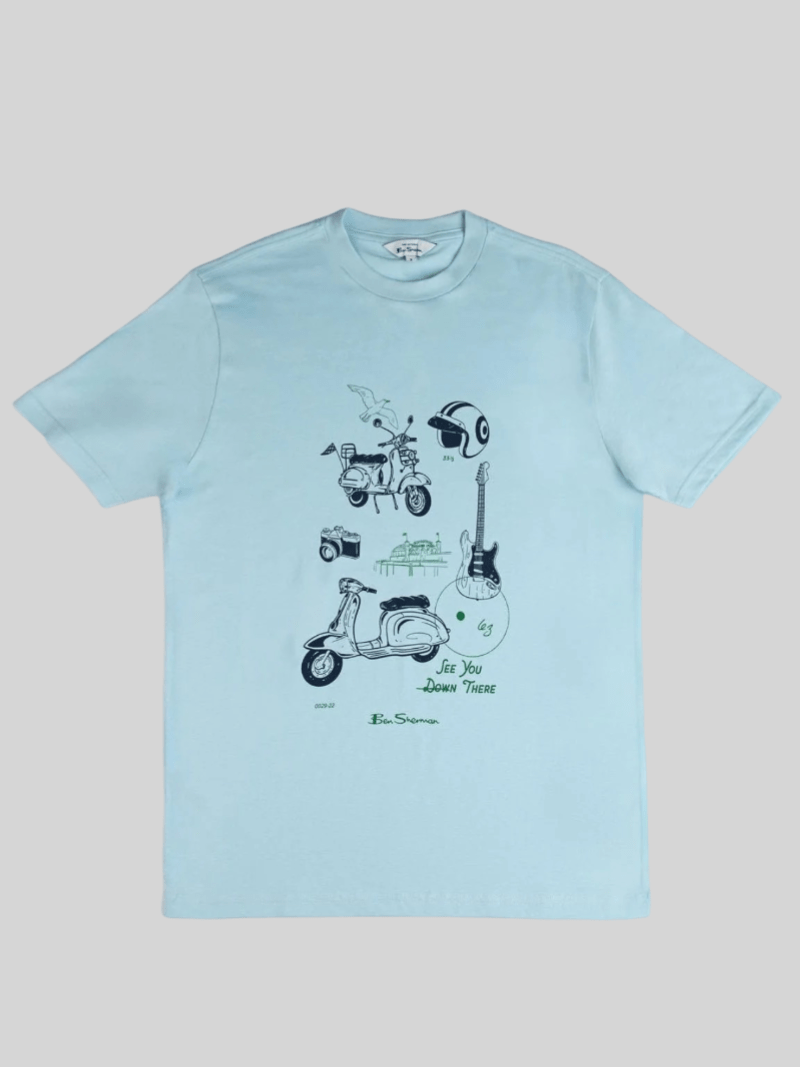 BEN SHERMAN SKETCHED MOD ZONE TEE - SUMMIT - Switch On Africa