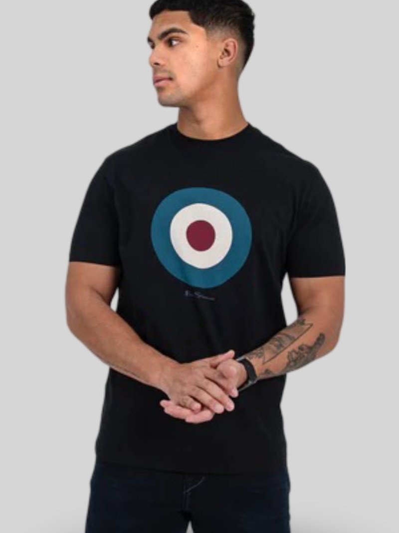 BEN SHERMAN TARGET TEE - BLACK - Switch On Africa