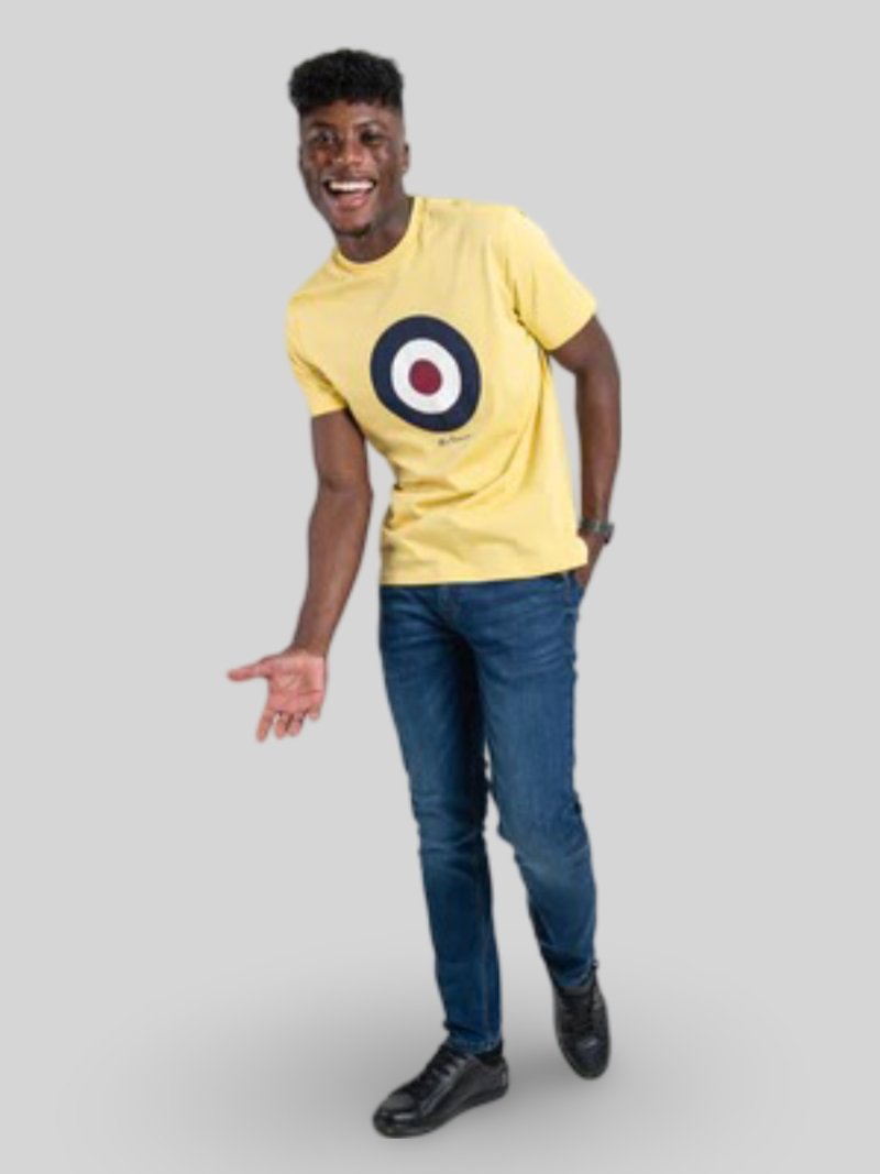 BEN SHERMAN TARGET TEE - LEMON - Switch On Africa