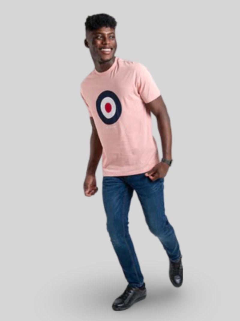 BEN SHERMAN TARGET TEE - LIGHT PINK - Switch On Africa