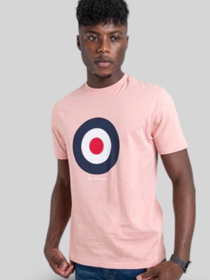 BEN SHERMAN TARGET TEE - LIGHT PINK - Switch On Africa