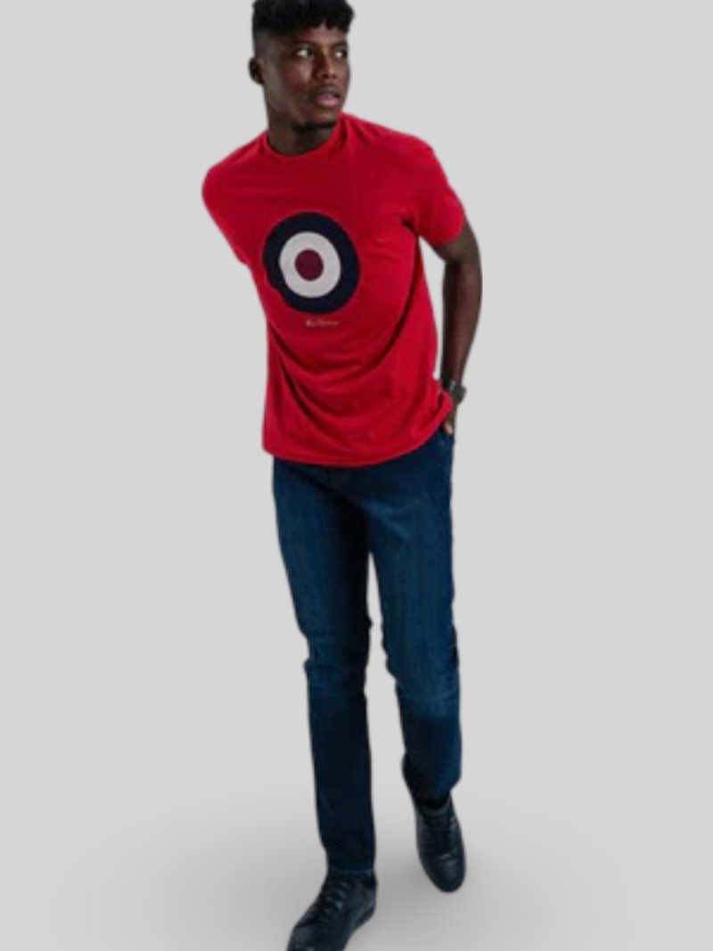 BEN SHERMAN TARGET TEE - RED - Switch On Africa