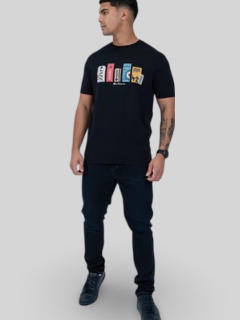 BEN SHERMAN TOUR TICKETS TEE - BLACK - Switch On Africa