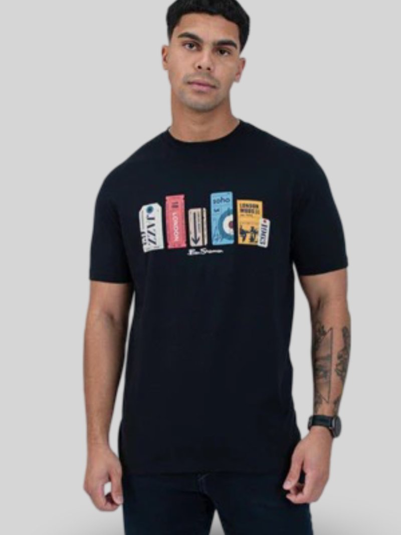BEN SHERMAN TOUR TICKETS TEE - BLACK - Switch On Africa
