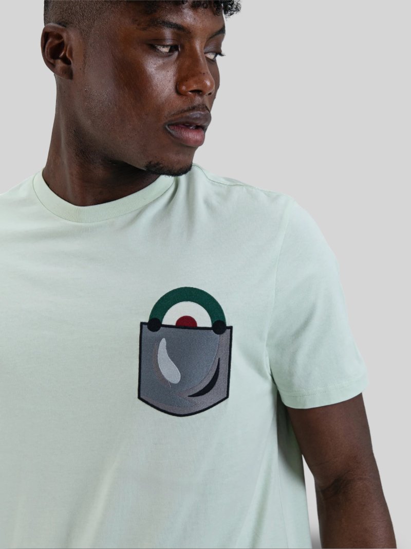 BENSHERMAN TARGET POCKET TEE - PISTACHIO - Switch On Africa