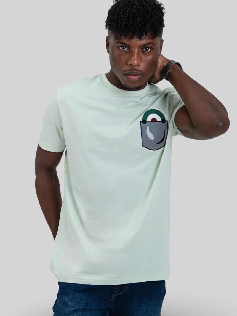 BENSHERMAN TARGET POCKET TEE - PISTACHIO - Switch On Africa