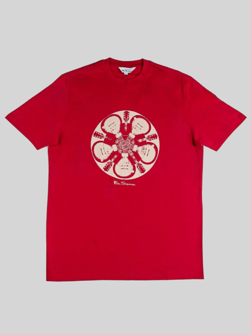 GUITAR ILLUSION TEE - RED - Switch On Africa