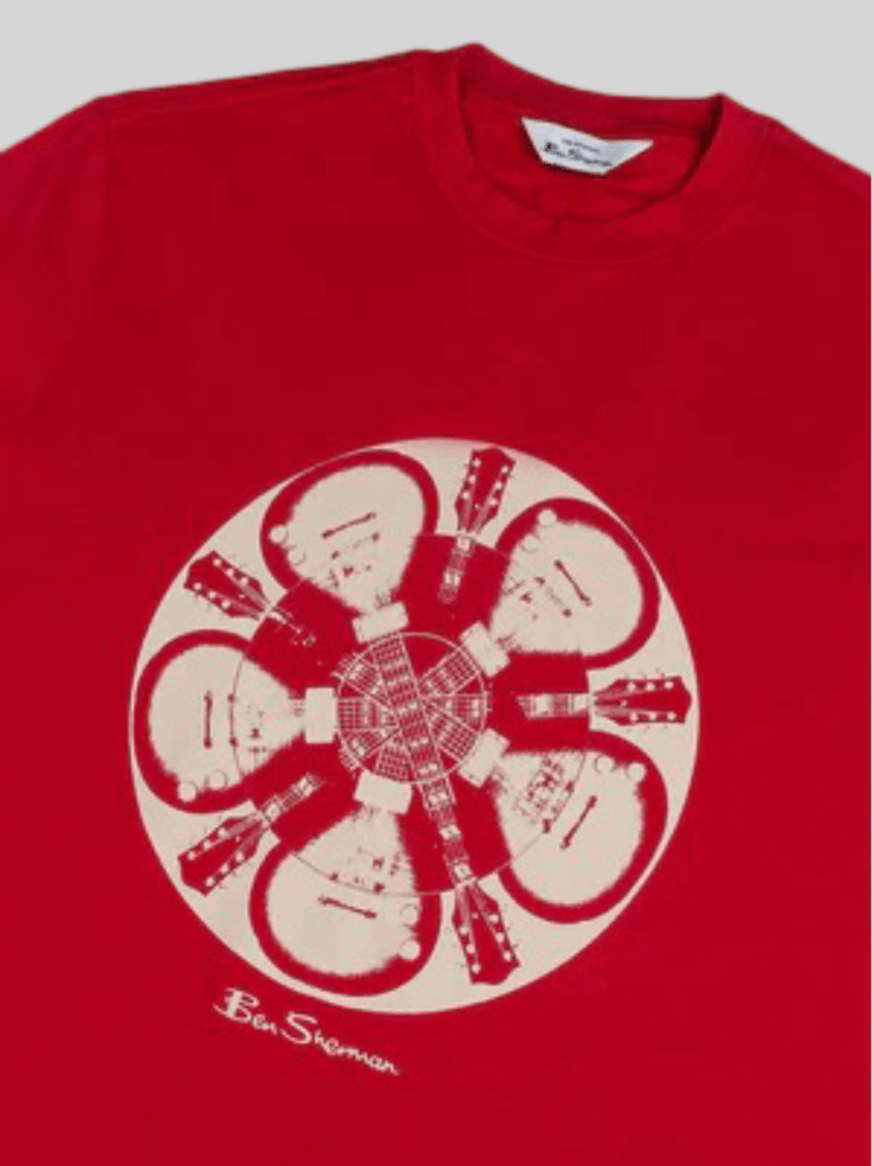 GUITAR ILLUSION TEE - RED - Switch On Africa