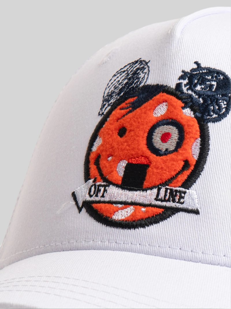 HAPPY BEAR TRUCKER CAP - WHITE - Switch On Africa