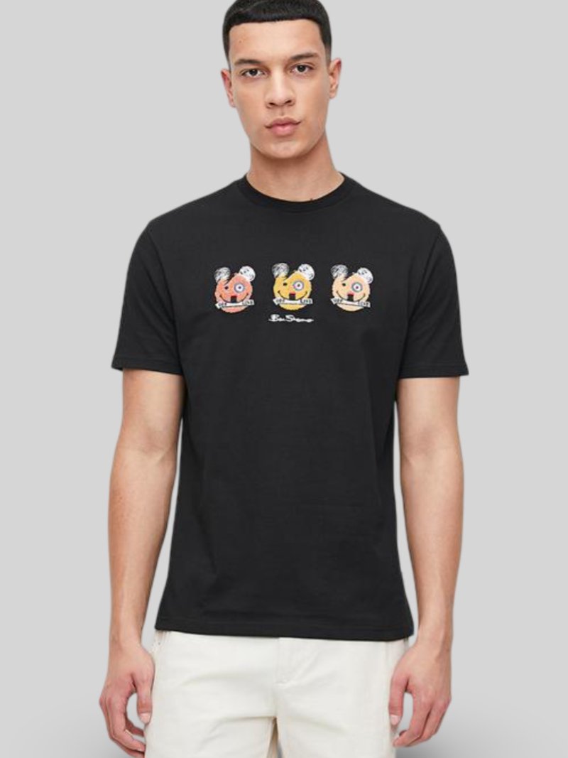 HAPPY BEARS TEE - BLACK - Switch On Africa