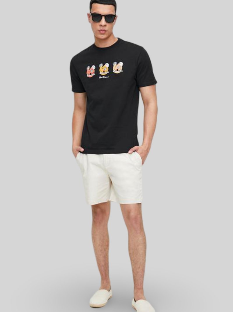 HAPPY BEARS TEE - BLACK - Switch On Africa