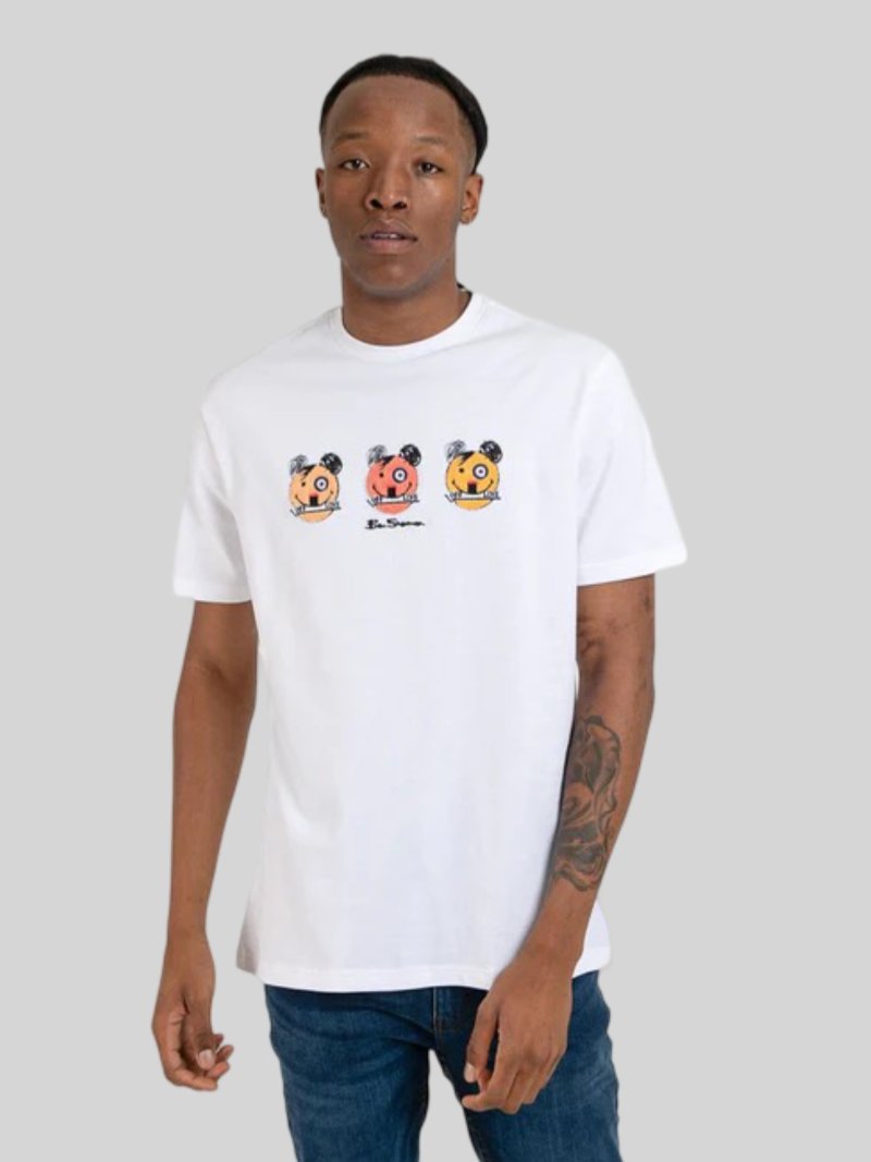 HAPPY BEARS TEE - WHITE - Switch On Africa