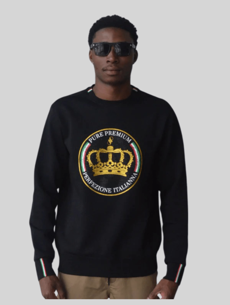 Pure Premium Arezzo Sweater Black - Switch On Africa