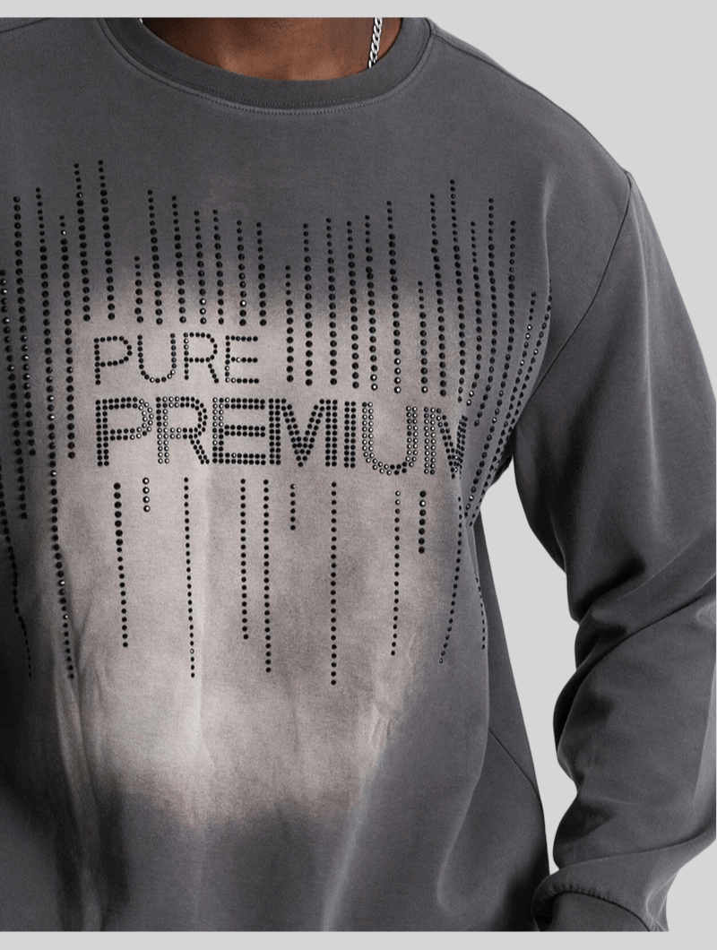 Pure Premium Crema Sweater Grey - Switch On Africa