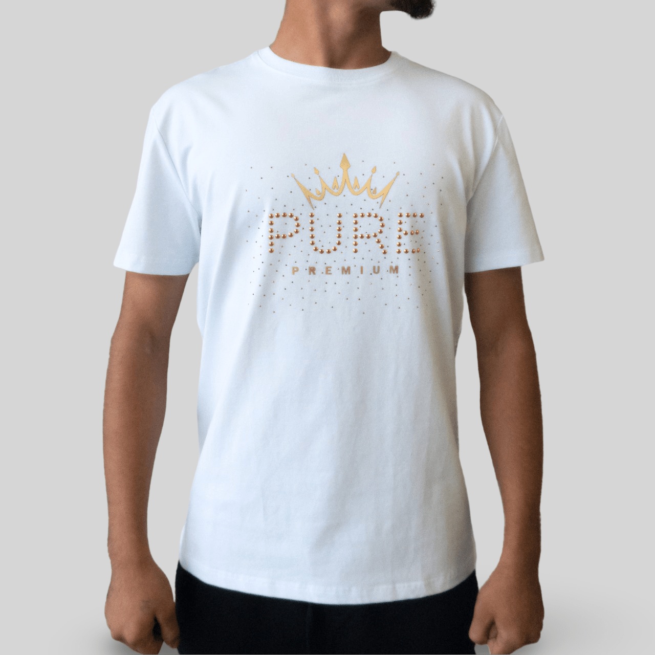 Pure Premium Galaxian White Tee - Switch On Africa