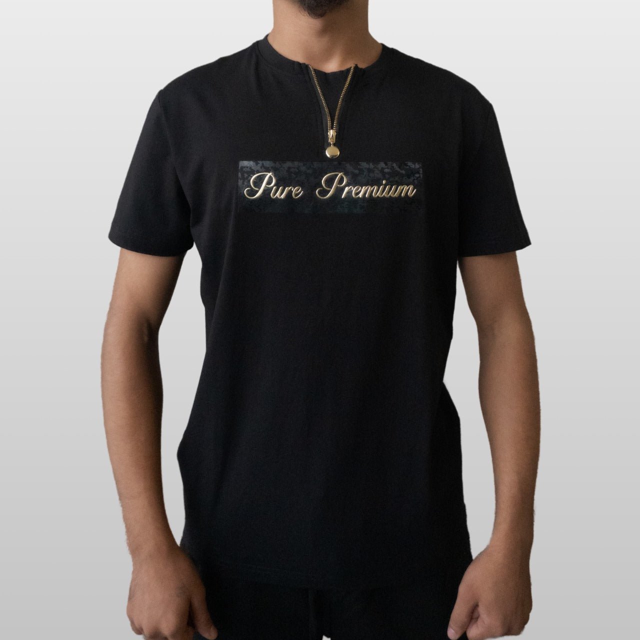 Pure Premium Galaxy Black Tee - Switch On Africa