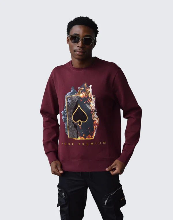 Pure Premium Pino Sweater Burgandy - Switch On Africa