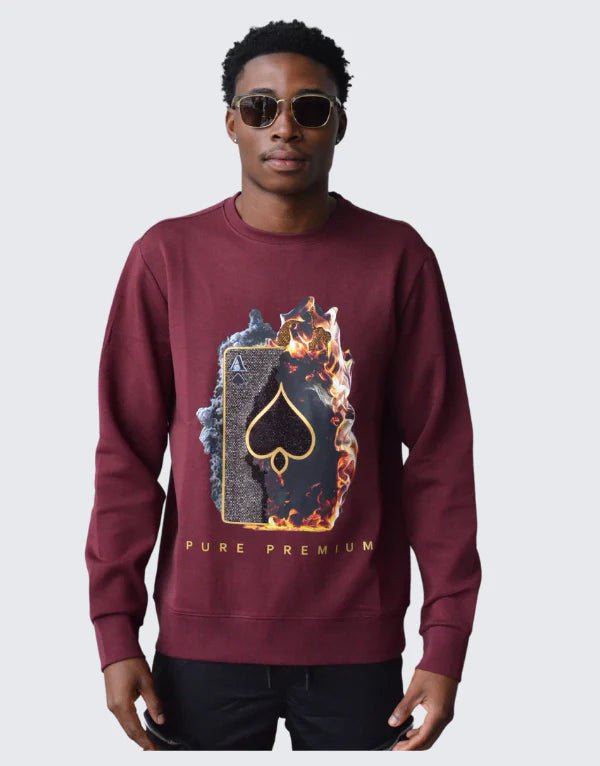 Pure Premium Pino Sweater Burgandy - Switch On Africa