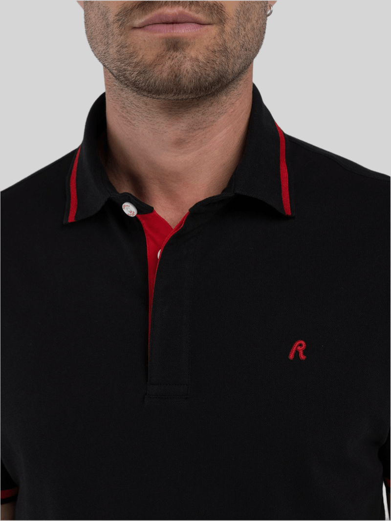 R Logo Polo Stretch Piquet - Switch On Africa