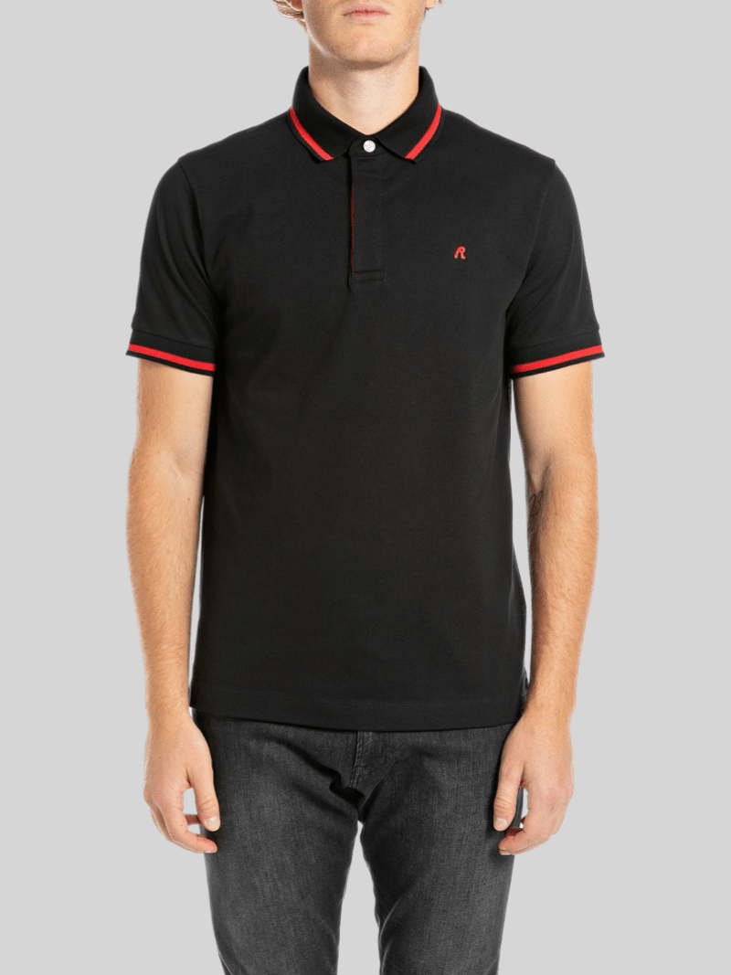 R Logo Polo Stretch Piquet - Switch On Africa
