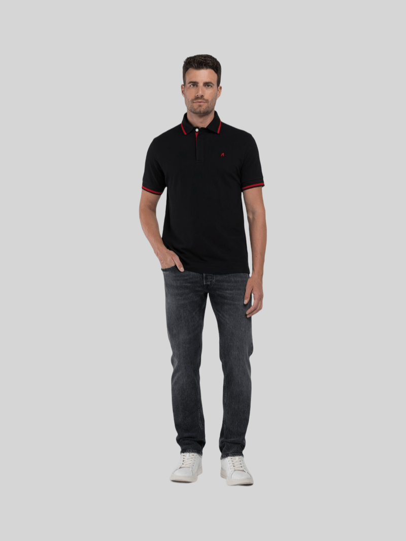 R Logo Polo Stretch Piquet - Switch On Africa
