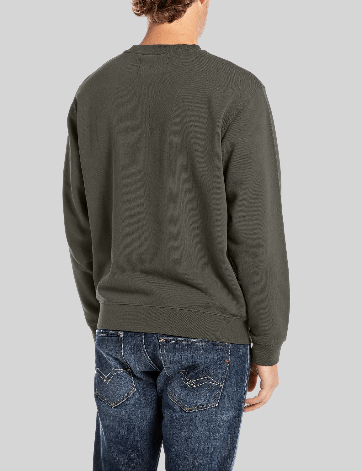 Replay Attitude Sweater Dark Olive - Switch On Africa