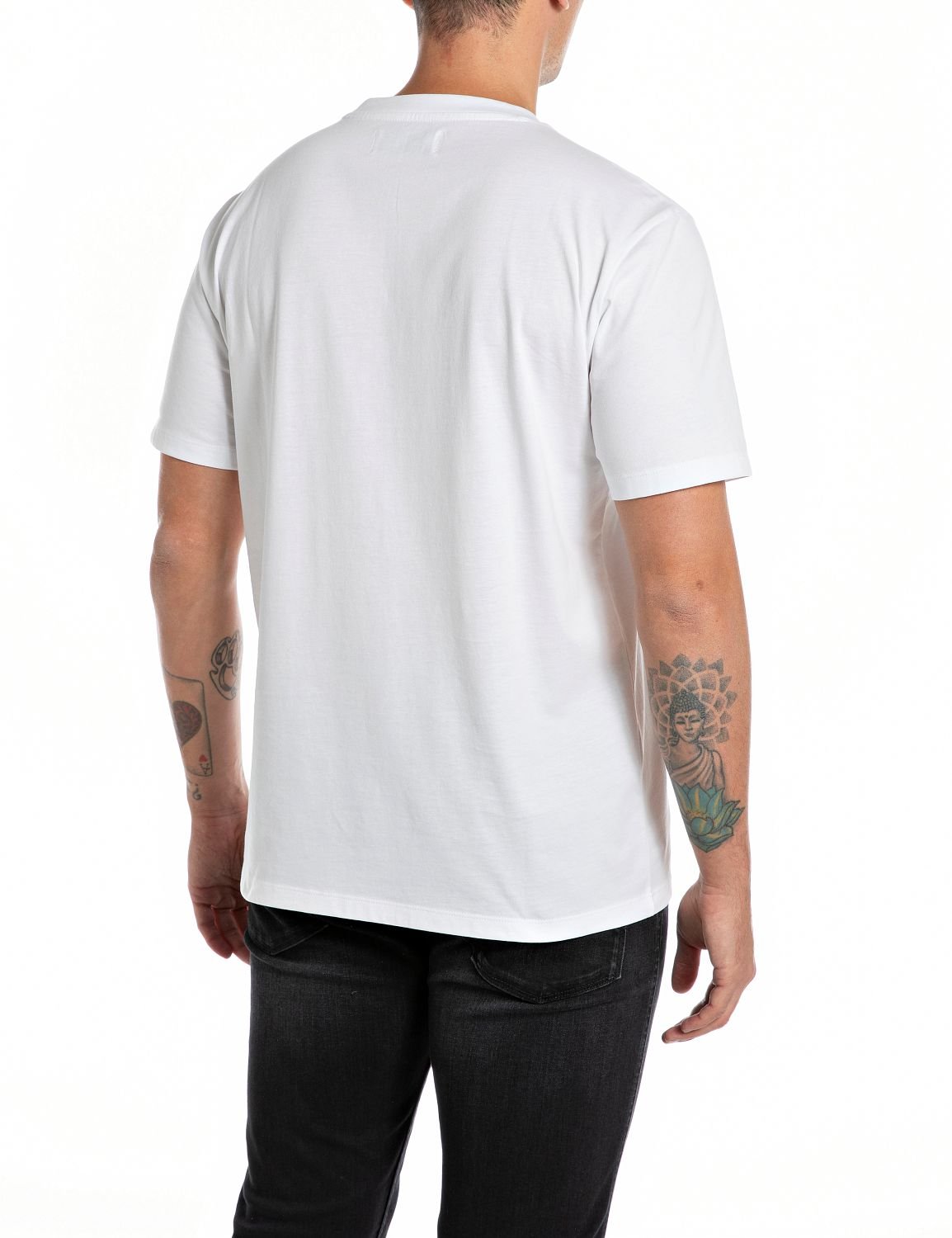 Replay Badge Tee White - Switch On Africa