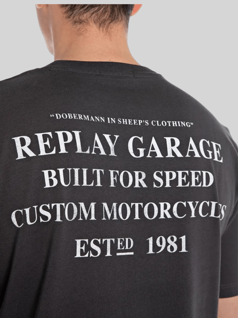 Replay BFS Tee Black - Switch On Africa