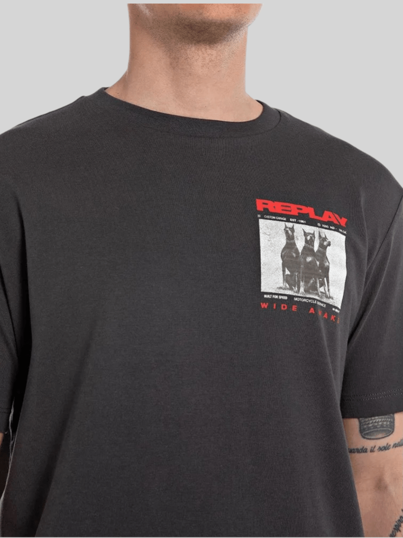 Replay BFS Tee Black - Switch On Africa