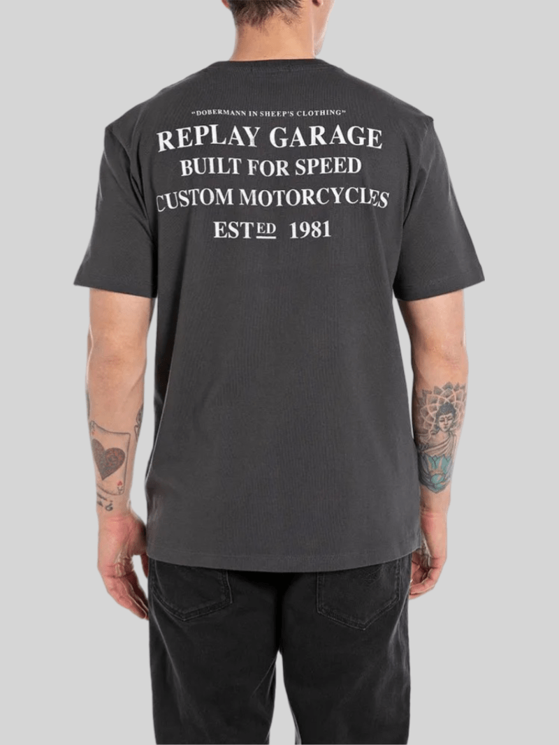 Replay BFS Tee Black - Switch On Africa