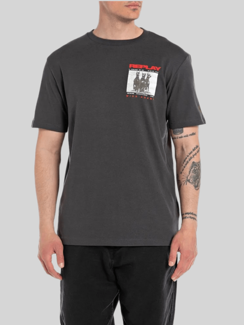 Replay BFS Tee Black - Switch On Africa