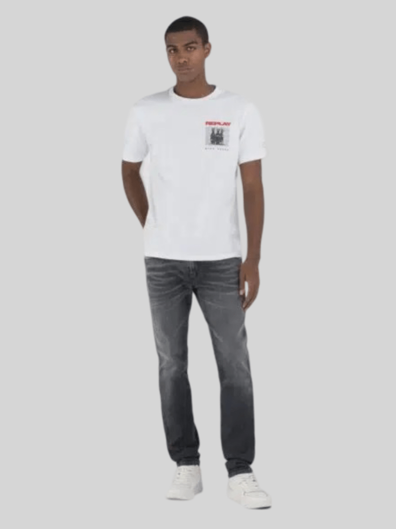 Replay BFS Tee White - Switch On Africa