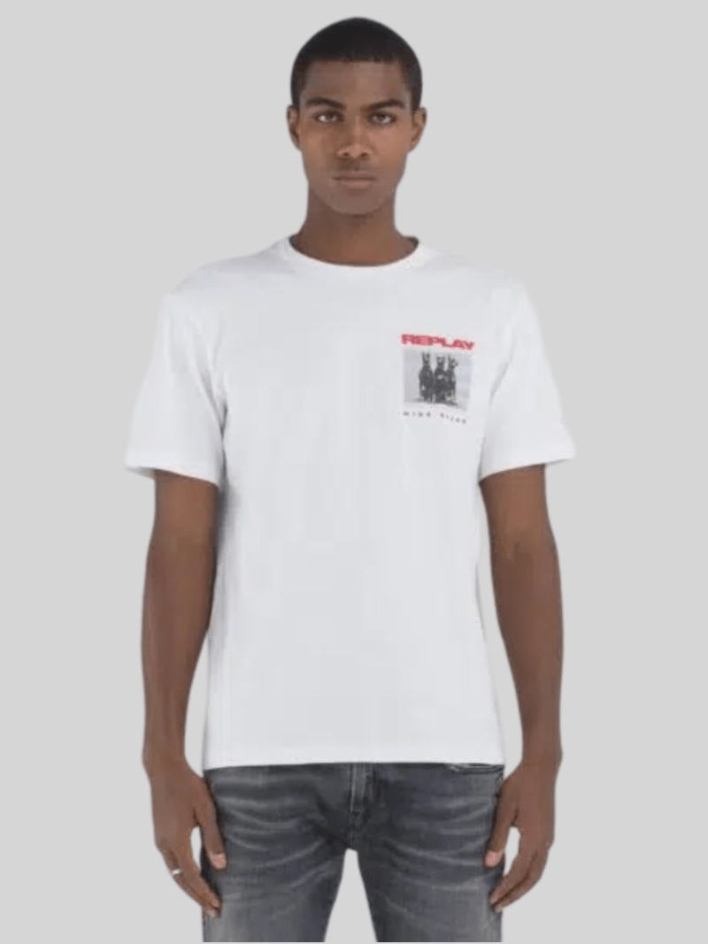 Replay BFS Tee White - Switch On Africa