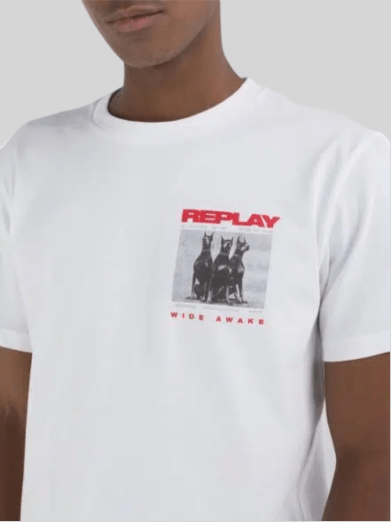 Replay BFS Tee White - Switch On Africa