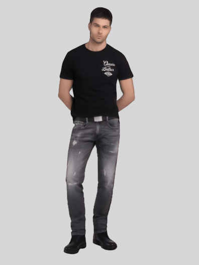 Replay Chrome Black T-shirt - Switch On Africa