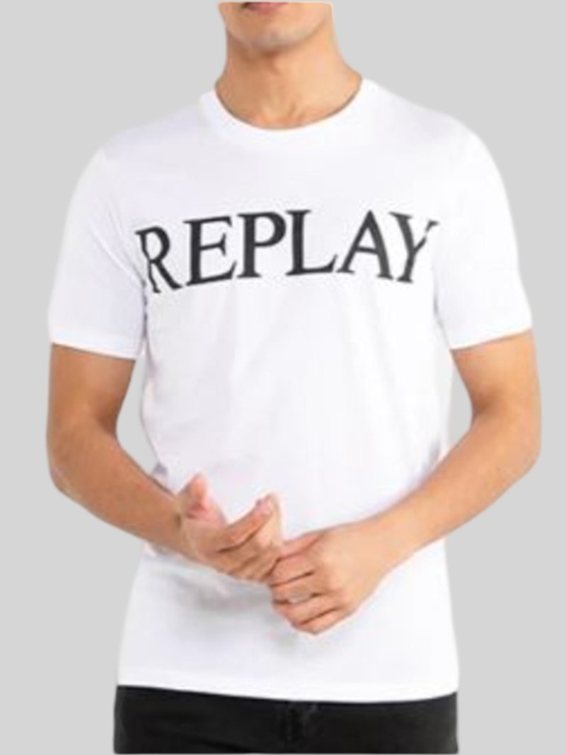 Replay Classic Tee White - Switch On Africa