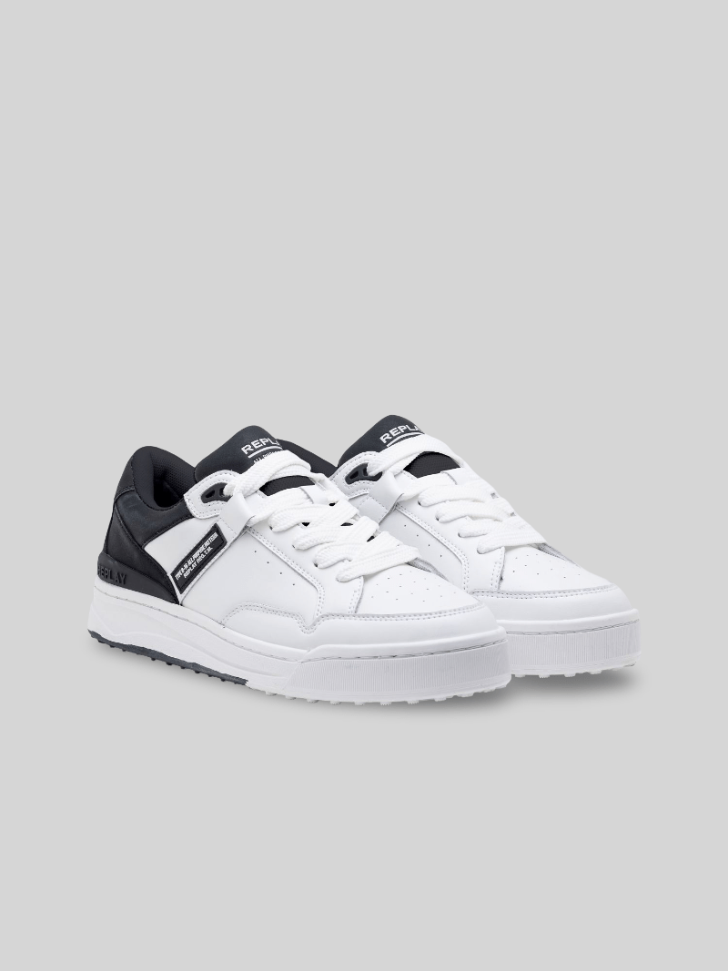 Replay Cross Type L White Black Sneakers - Switch On Africa