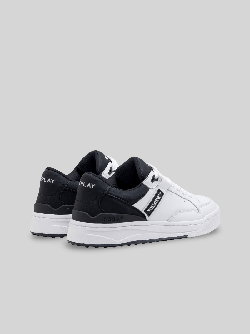 Replay Cross Type L White Black Sneakers - Switch On Africa
