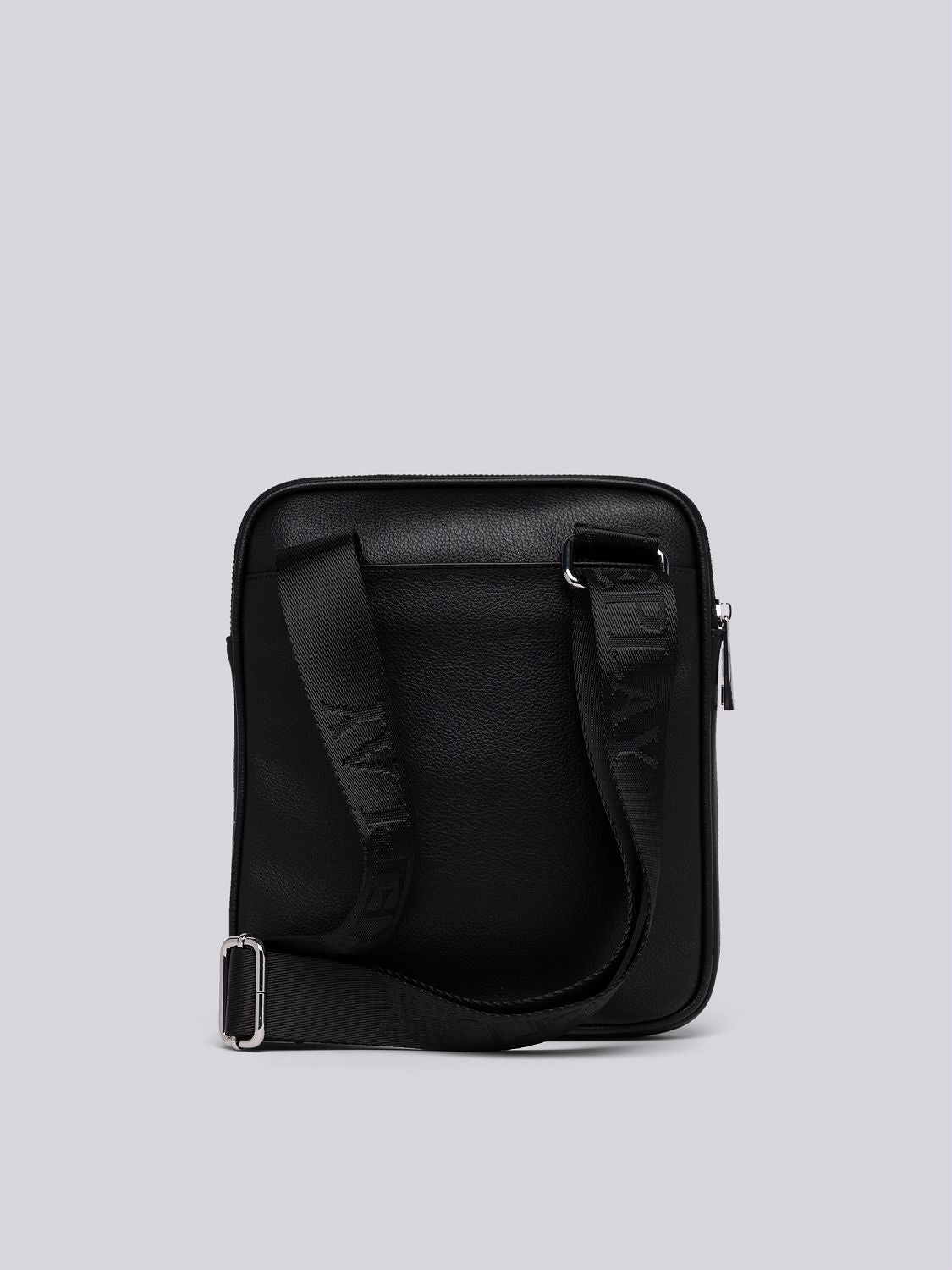 Replay Double Zip Leather Bag Black - Switch On Africa