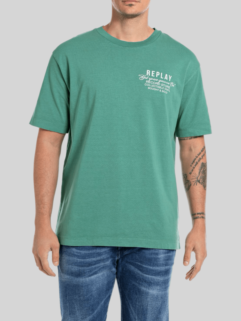 Replay Groove Forest Green T-Shirt - Switch On Africa