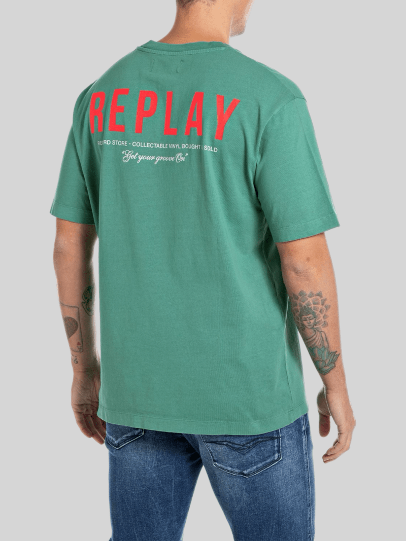 Replay Groove Forest Green T-Shirt - Switch On Africa