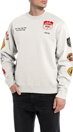 Replay Jamboree Off White Sweater - Switch On Africa