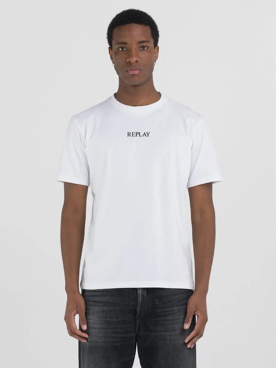 Replay Lettering White T-Shirt - Switch On Africa