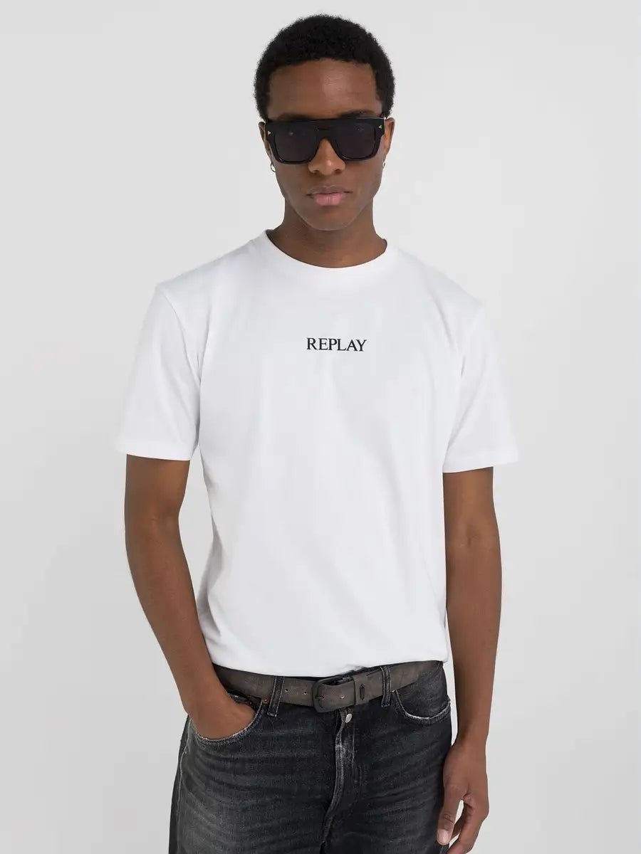 Replay Lettering White T-Shirt - Switch On Africa