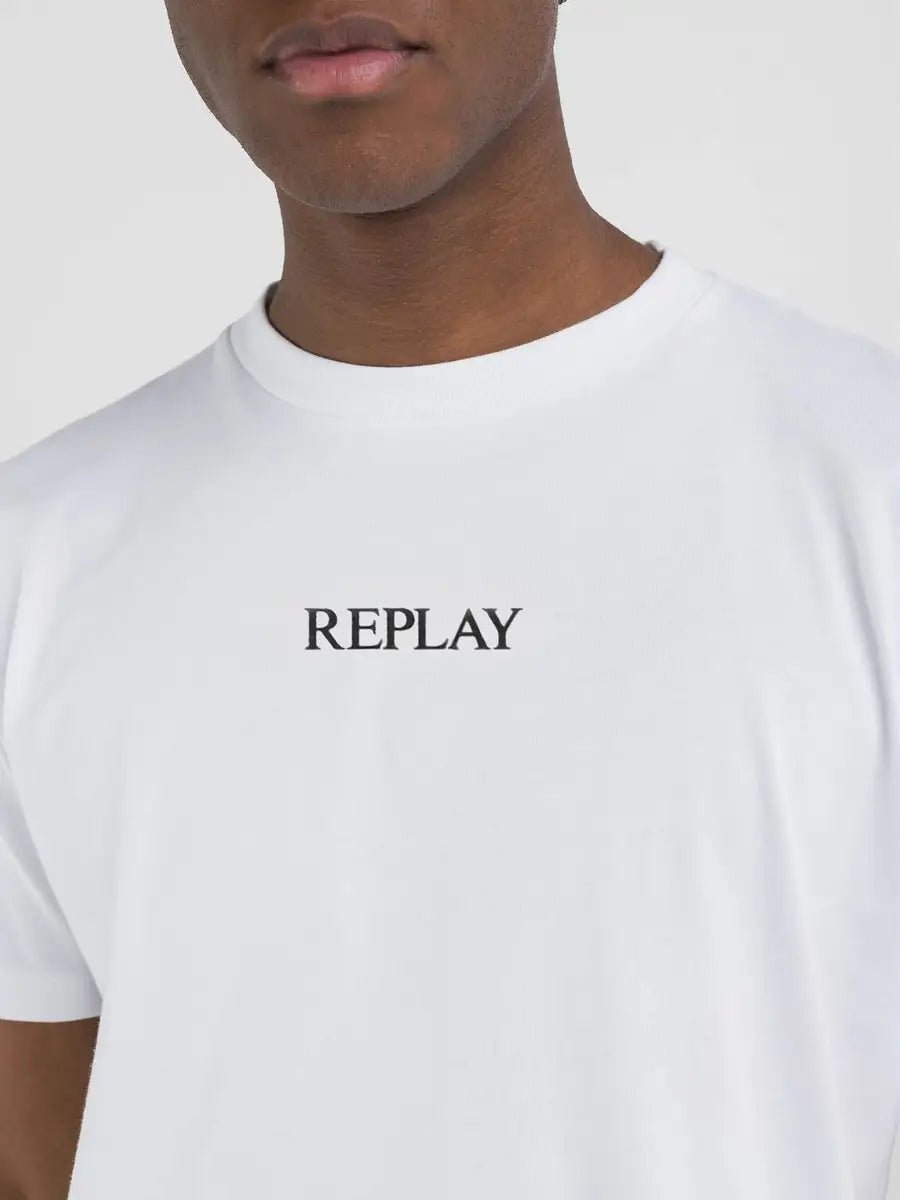 Replay Lettering White T-Shirt - Switch On Africa