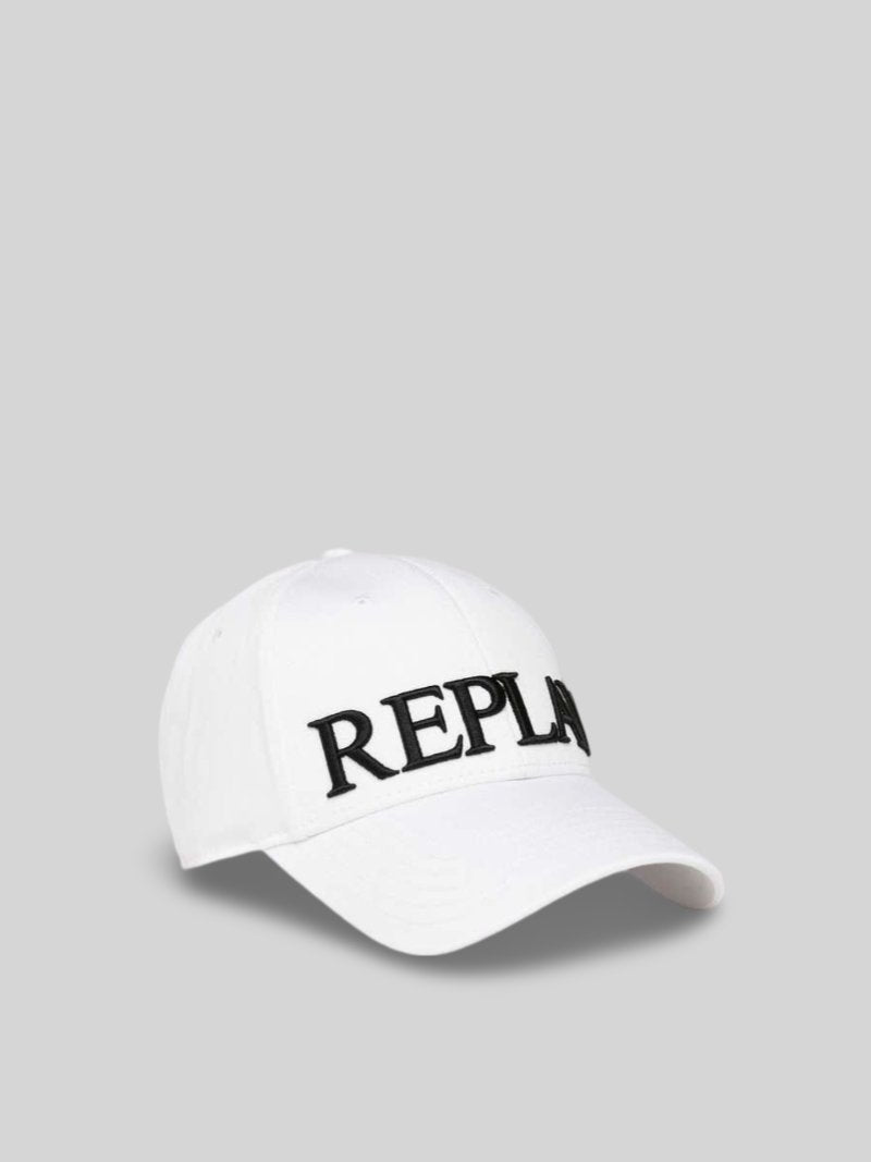 Replay Logo Cap White - Switch On Africa